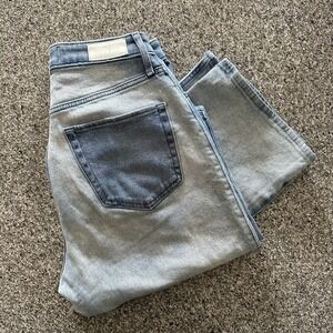 Hollister Baggy Jeans Womens‎ 5 Short 27x29 90s Ultra High Rise Dad Colorblock